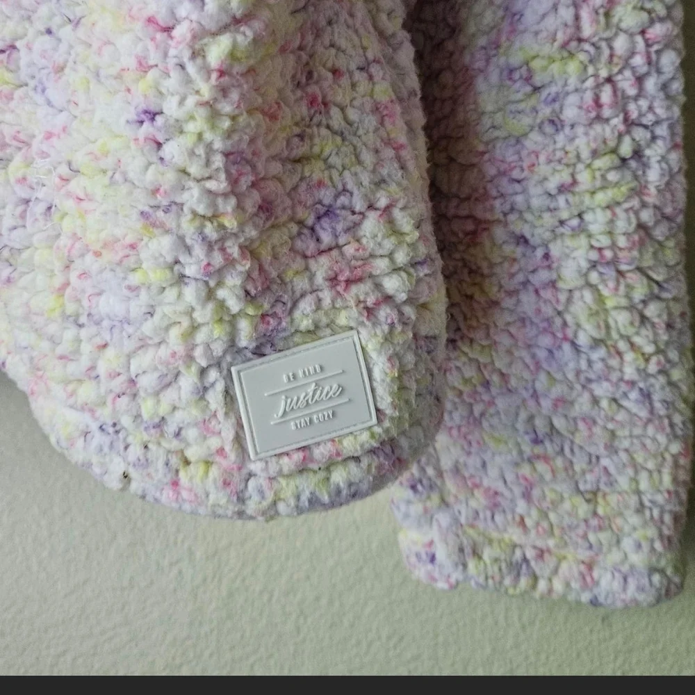Justice Multicolor Sherpa Hoodie